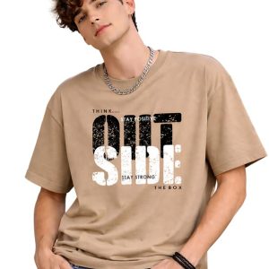 London Hills Printed Cotton Blend Half Sleeve Oversized Men Round Neck Tshirts | T Shirt for Man | Tshirt | Shirts Men | Tshirt for Man | T-Shirt | Mult-Colored